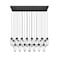 Z-Lite Arden Linear Chandelier, 23-Light, 18 In.W x 54 In.L x 12 In.H, Matte Black/Clear 651P-23L-MB - alternate 1